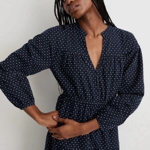 Madewell Navy Midi Dress